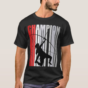 Red Champion Of Archery Birthday Competition T-Shirt