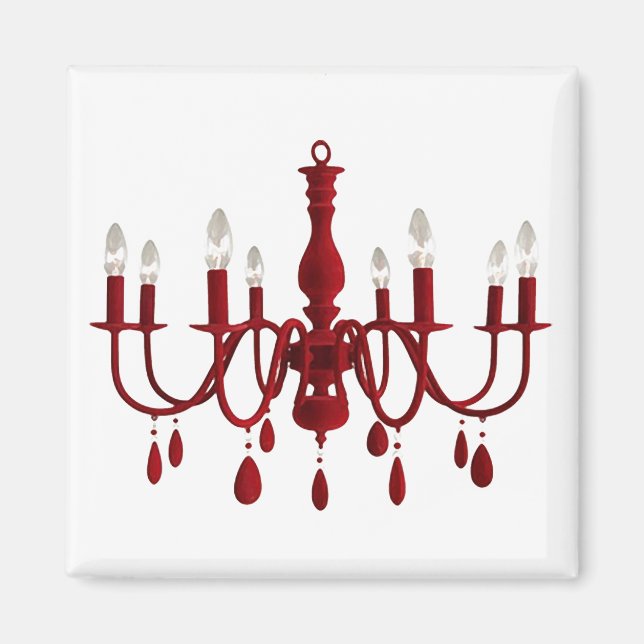Red Chandelier Magnet (Front)