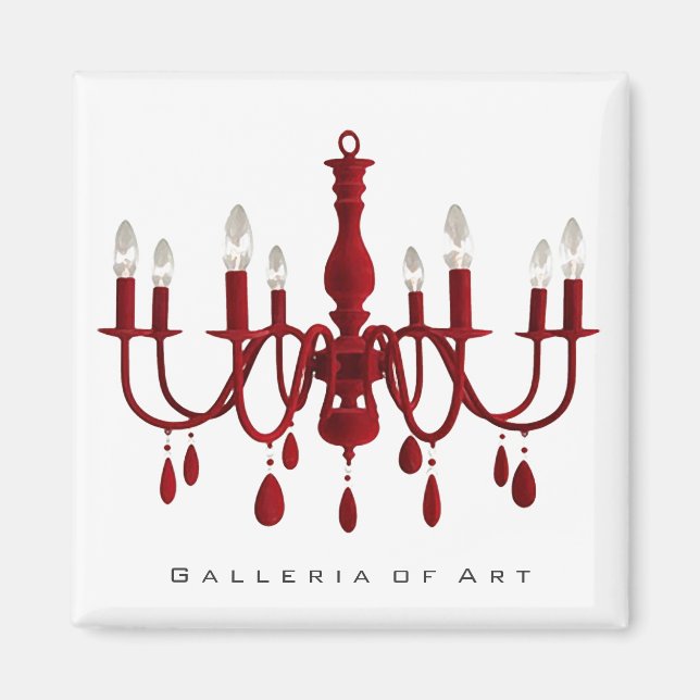 Red Chandelier ~ Magnet (Front)