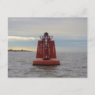 Red Channel Buoy Postcard