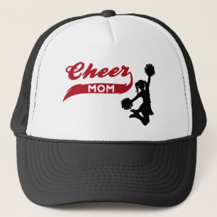 Red Cheer Mom Trucker Hat