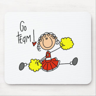 Red Cheerleader Mouse Pad
