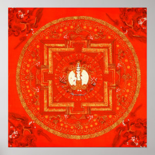 Red Chenrezig Poster