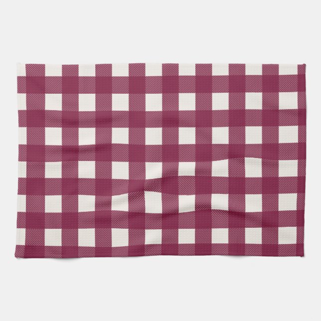 Red Chequered Dish Towel (Horizontal)