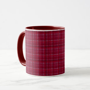 Red Chequered Tartan Mug