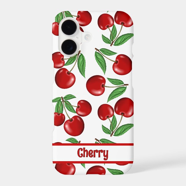 Red Cherries All Over Pattern Personalized (Verso)
