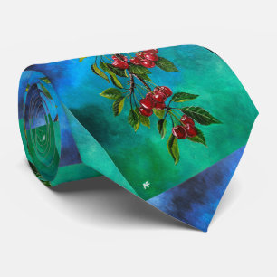 Red Cherries at Summer Dawn Painting by Alfred Fox Tie