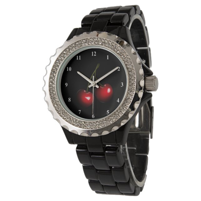 Red Cherries Black Watch (Angled)