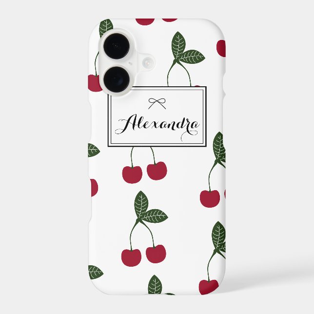 Red Cherries Pattern Personalized iPhone 7 Plus (Back)