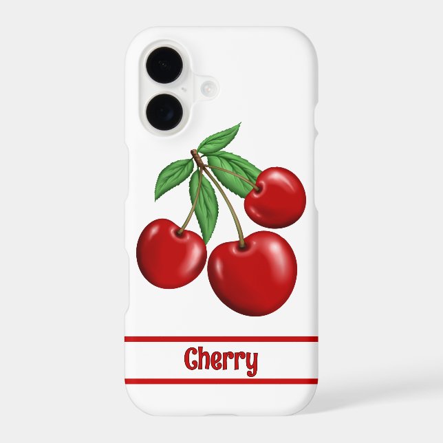 Red Cherries Retro Style Personalized (Back)