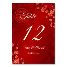  Red Cherry Blossom Chinese Wedding 