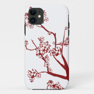 Red Cherry Blossom iPhone 5 Coque