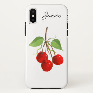 Red Cherry Bunch  iPhone X Case