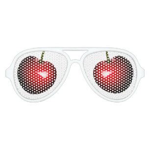 Red Cherry Eyes Funny Lunettes de soleil de fête