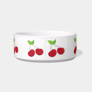 Red Cherry Pattern Bowl