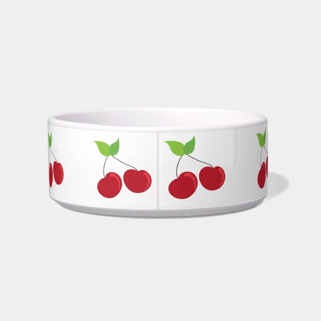 Red Cherry Pattern Bowl (Back)