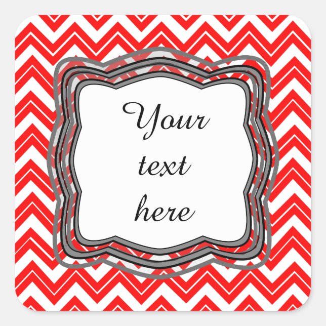 Red Chevron Label (Front)