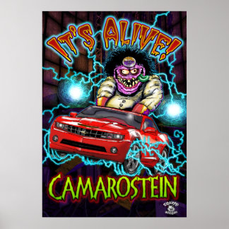 Red Chevy Camaro SS Poster