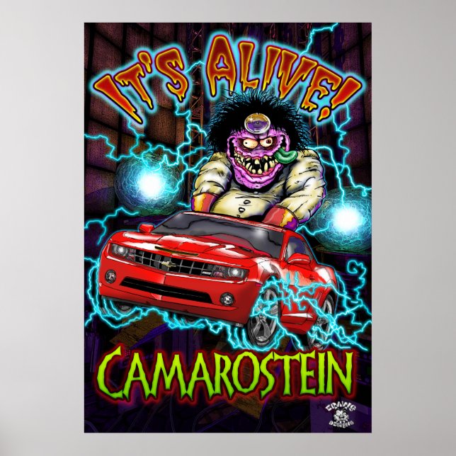 Red Chevy Camaro SS Poster (Front)