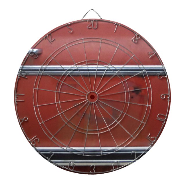 Red Chevy silver trim Dartboard (Front)