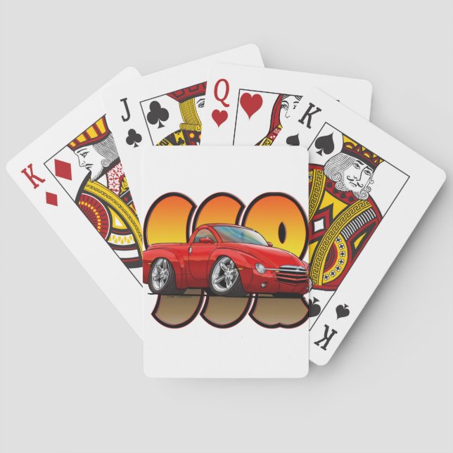 Red Chevy SSR Playing Cards (Back)