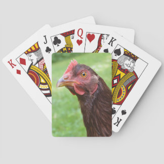 Red Chicken Bicycle Playing Cards