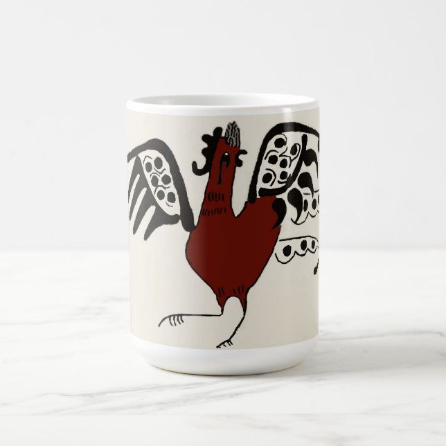 Red Chicken Coffee Mug (Center)