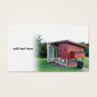 red chicken coop