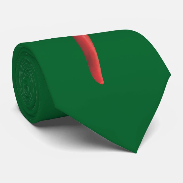 Red Chile Pepper Tie (Rolled)