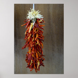 Red Chile Ristra Poster
