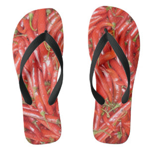 red chili flip flops