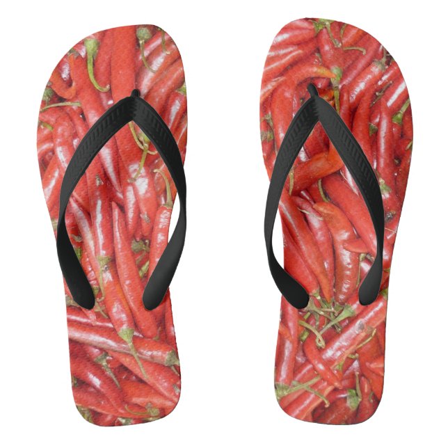 red chili flip flops (Footbed)