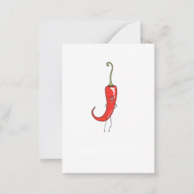 Red chili funny card (Front)