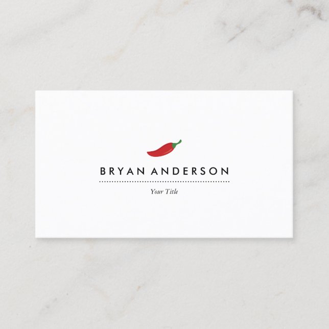 Red Chili Pepper Business Card (Front)