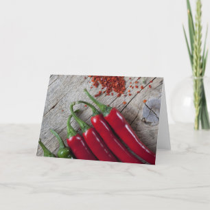 Red Chili Pepper Card