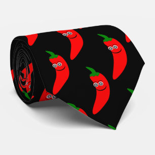 Red Chili Pepper Design Tie