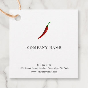 Red Chili Pepper Favour Tags
