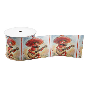 Red Chili Pepper Guitarist Satin Ribbon