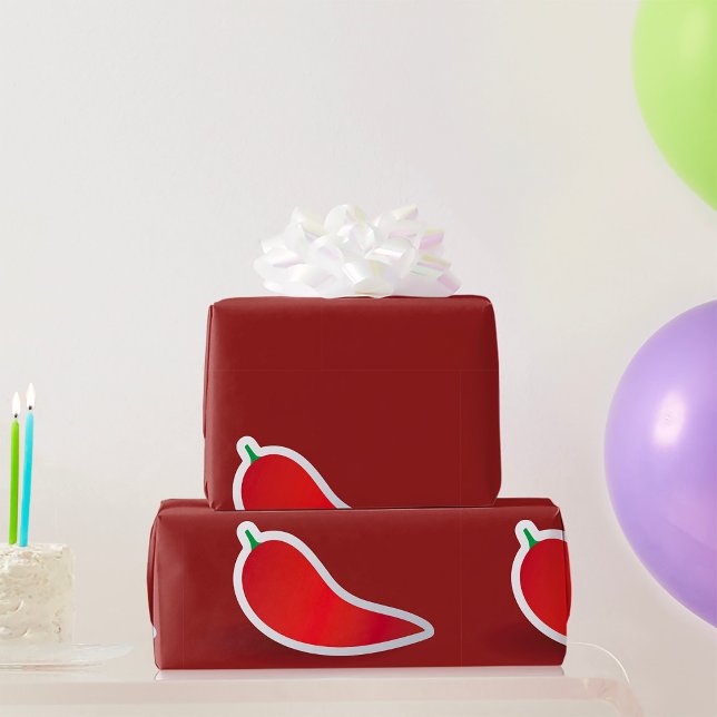 Red Chili Pepper Wrapping Paper (Creator Uploaded)