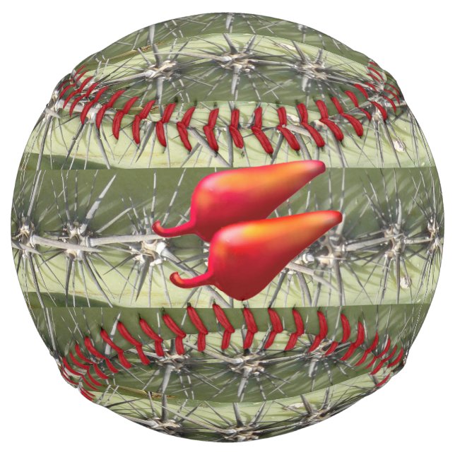 Red Chili Peppers cactus softball (Front)