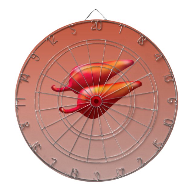 Red Chili Peppers dartboard (Front)