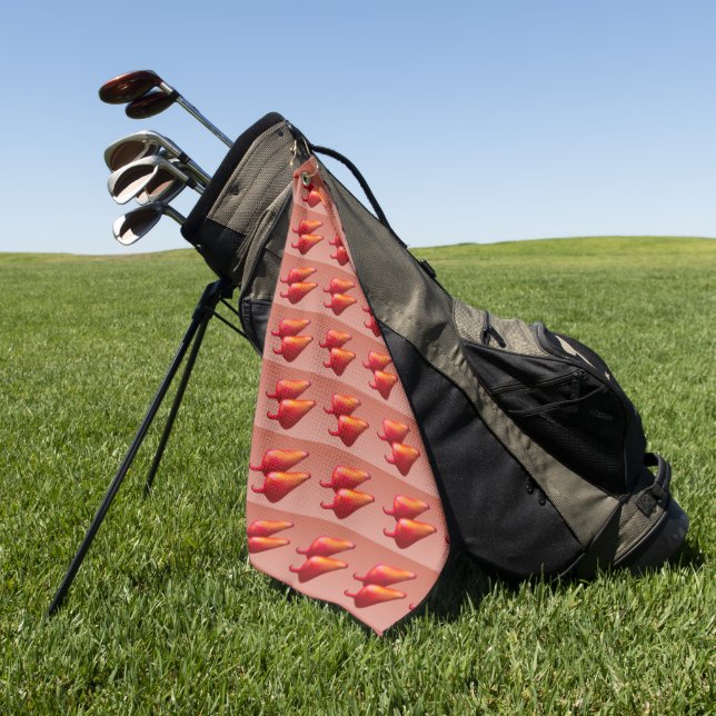 Red Chili Peppers golf towel (Green)