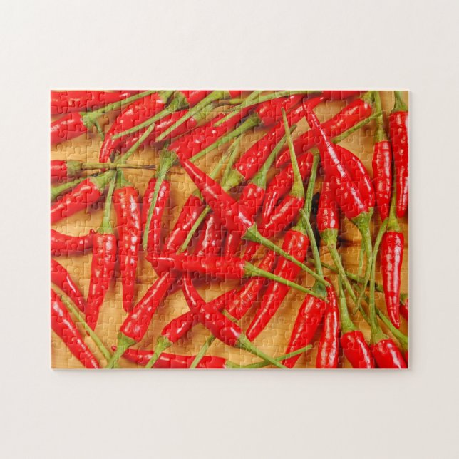 Red chili peppers jigsaw puzzle (Horizontal)