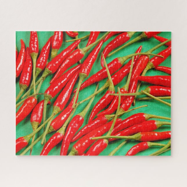 Red chili peppers jigsaw puzzle (Horizontal)