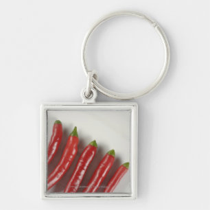 Red chili peppers keychain
