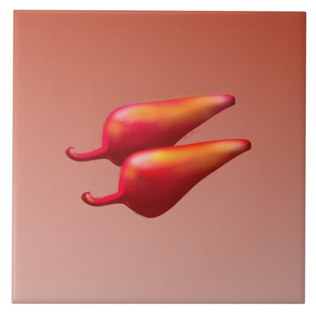 Red Chili Peppers large tile (Front)