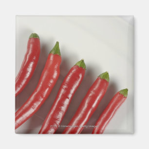 Red chili peppers magnet