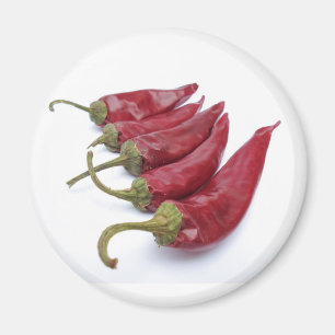 Red chili peppers magnet