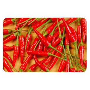 Red chili peppers magnet