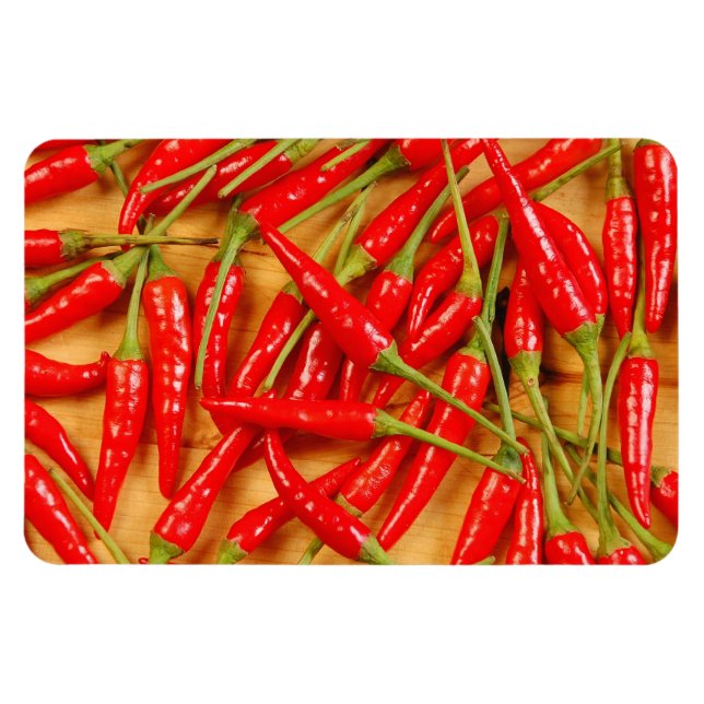 Red chili peppers magnet (Horizontal)